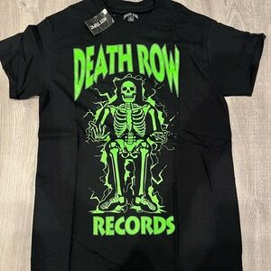 Death Row Records Graphic T-Shirt Black Mens Size Small Brand New With Tags